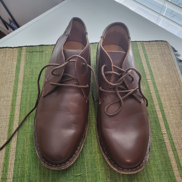 Kenneth Cole Dark Brown Leather Oxfords - Picture 1 of 5